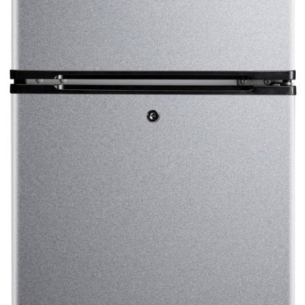 Box Damaged Midea 87L Double Door Bar Fridge – Silver